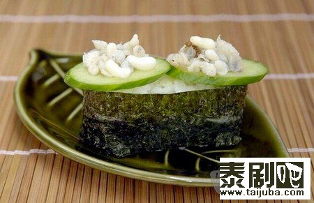 泰国美食“昆虫”寿司11