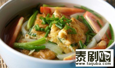 泰国美食：清汤煎蛋0