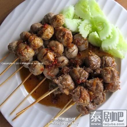 泰国美食：泰式烤丸子