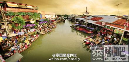 泰国旅游：知名水上市场