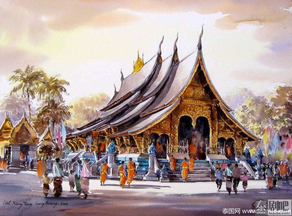 泰国著名艺术大师Thanakorn Chaijinda笔下的泰国，独特的视角，美得令人心醉