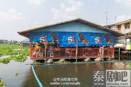 泰国佛统府海椰寺水上市场