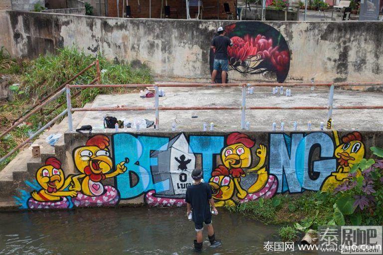 泰国勿洞最美街头涂鸦