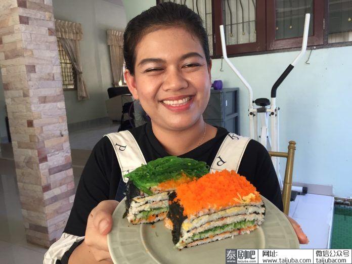 泰国老板娘在FB上卖寿司蛋糕