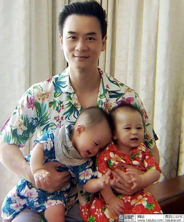 泰国时尚女王Chompoo的双胞胎儿子