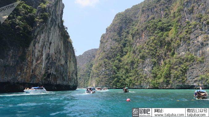 泰国旅游胜地皮皮岛玛雅海滩