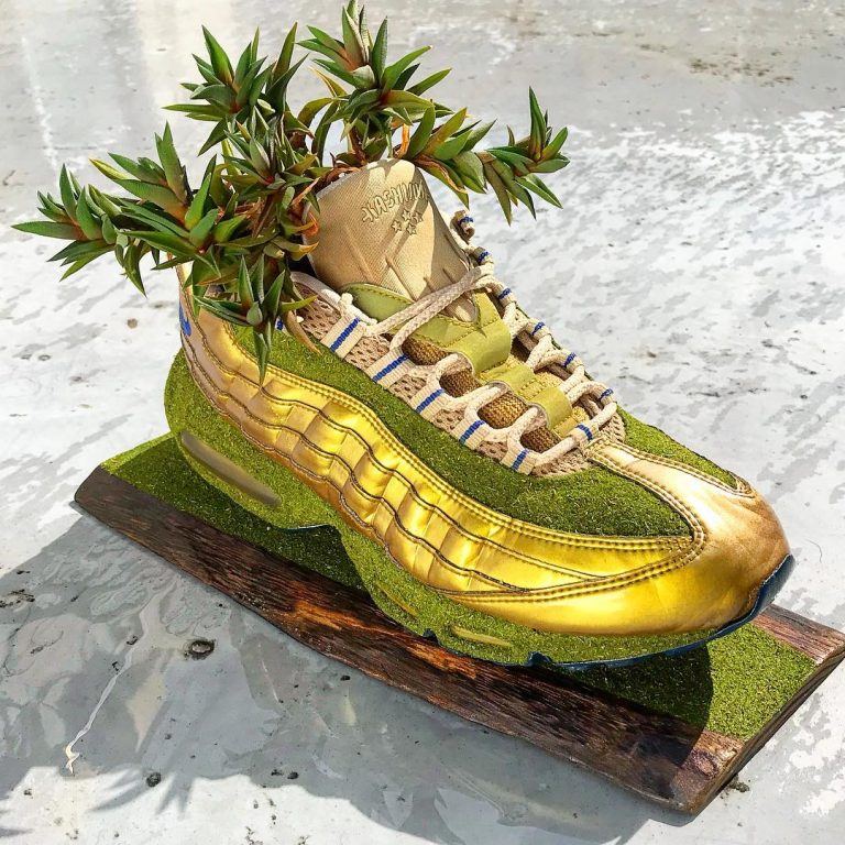 Nike Air系列球鞋巧变盆栽