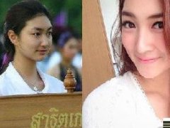AumpPancakeBellaPloy等泰国女星中学时期和现在的照片对比