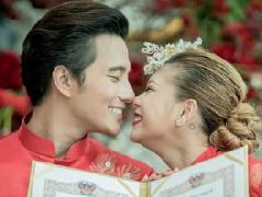 泰星徐志贤与Gubgib的大红婚礼 中国风礼服惹人注目