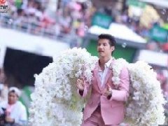 泰星马里奥“粉红天使”造型降临CH3台台庆活动