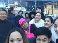 泰星Taew与家人宋干节一起日本旅游