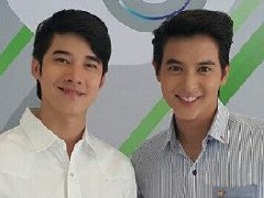 泰星JamesJi与Mario交谈盛欢 2大帅哥聚首引人注目