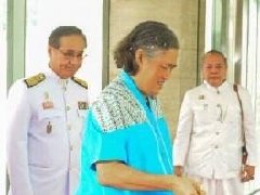 泰国诗琳通公主中国北京访问 为泰国驻华大使馆新馆揭牌