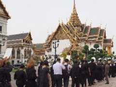 进大皇宫律实宫瞻仰国王灵柩每日限3万人