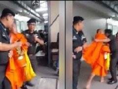 泰国僧人大战泰国城管 警察已介入调查