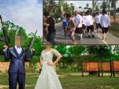 泰国民间奇葩庆婚:沿途鸣枪庆祝 误伤他人至死亡!