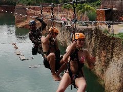 泰国清迈Grand Canyon搭建空中滑索项目 望吸引更多游客!