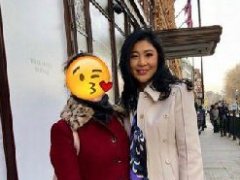 泰国前总理英拉被曝在伦敦街头公开露面与泰国人合影