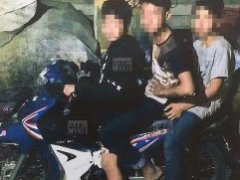 泰国清迈14岁未成年“飞车党”竟当街抢劫中国游客被捕