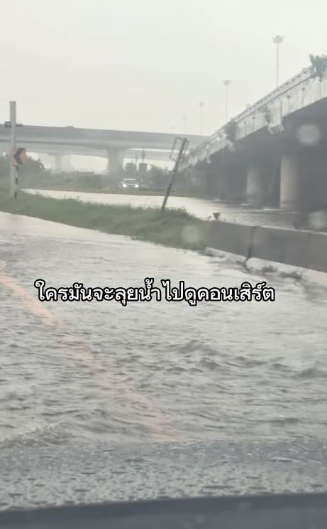 Boy与Jeab冒雨支持Oat、Pop演唱会，